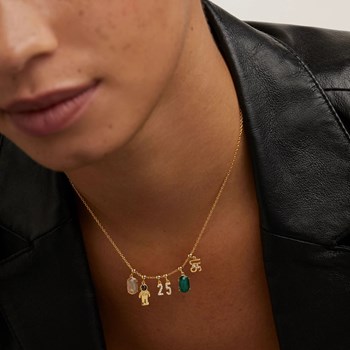 Charm PdPaola 'US' doré et oxyde