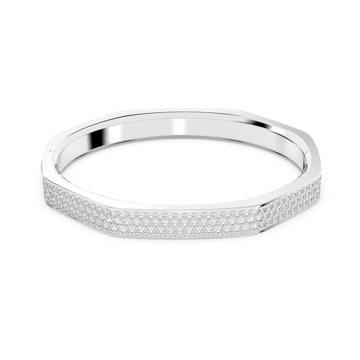 Bracelet Jonc Swarovski Dextera argenté_x000D_
Taille M