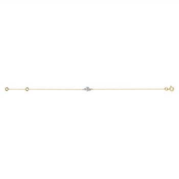Bracelet Brillaxis or jaune 9 carats oxydes