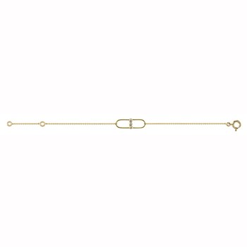 Bracelet Brillaxis trilogie oxydes de zirconium