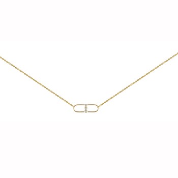 Collier Brillaxis motif ovale trilogy