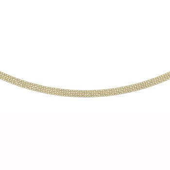 Collier Brillaxis maille bismark or jaune 18 carats