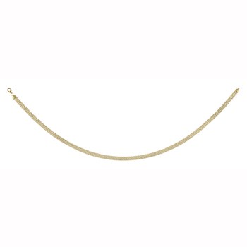 Collier Brillaxis maille bismark or jaune 18 carats