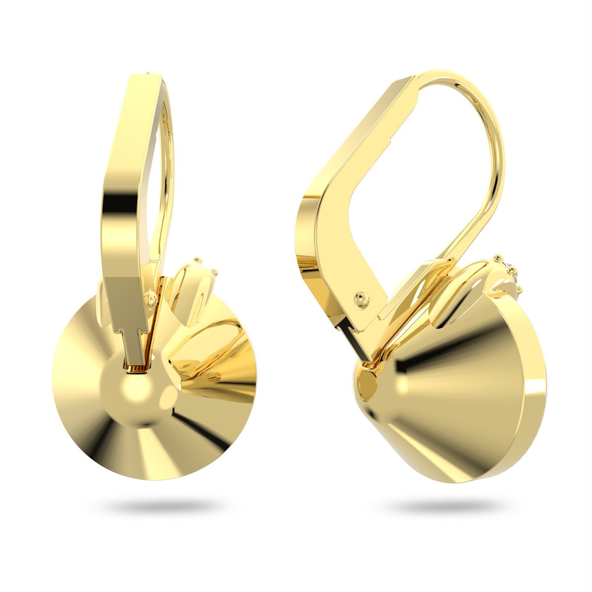 Boucles d'oreilles Swarovski Bella V dorées - vue 3