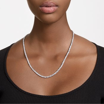 Collier Swarovski Matrix Tennis placage argenté