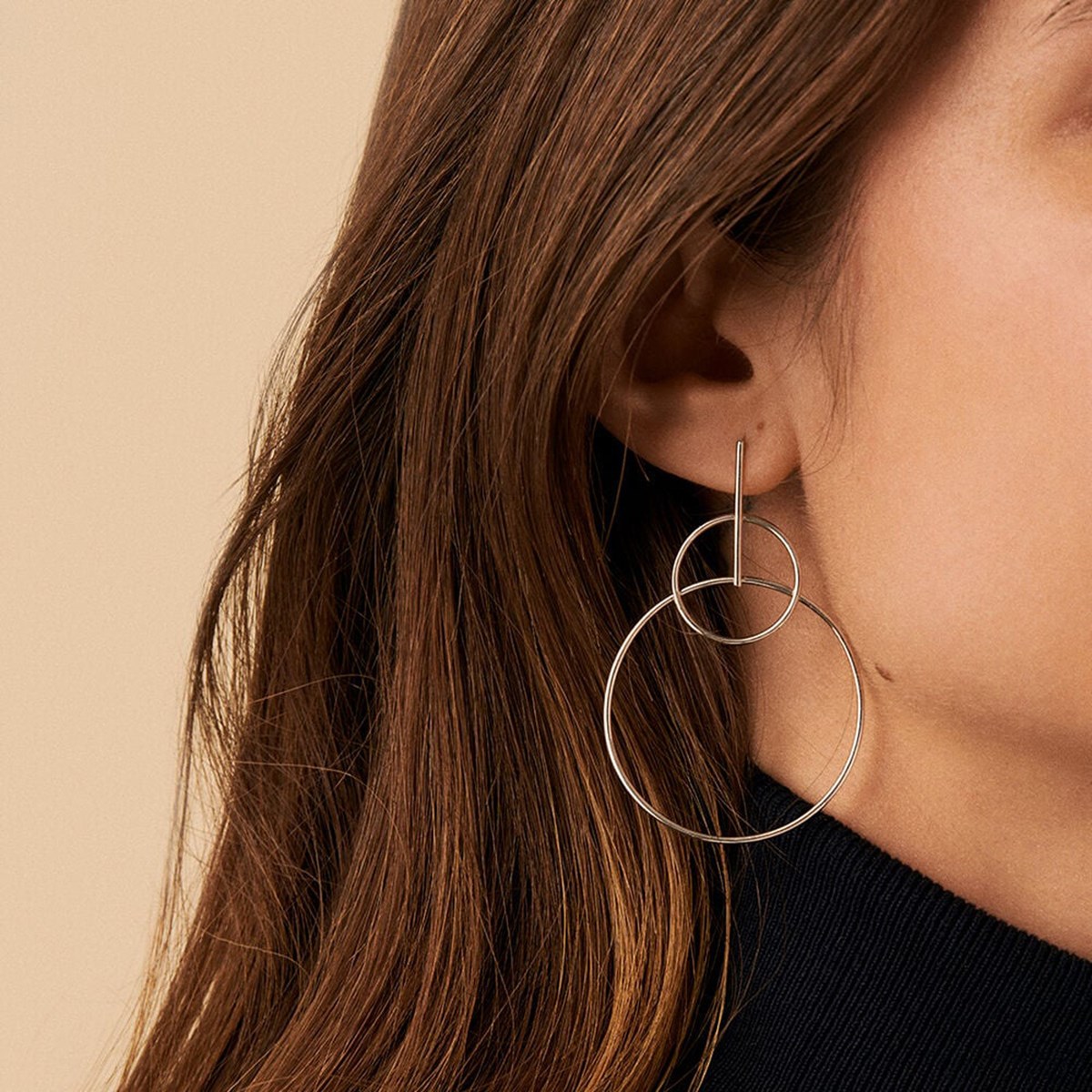 Boucles d'oreilles Agatha Cassini argent - vue 2