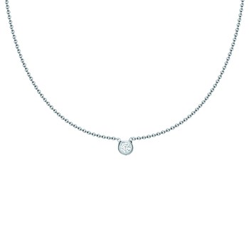 Collier ras de cou Agatha Brillant argent