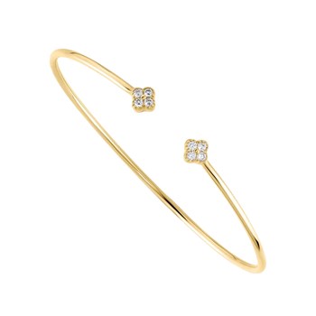 Bracelet jonc ouvert Agatha Beloved doré