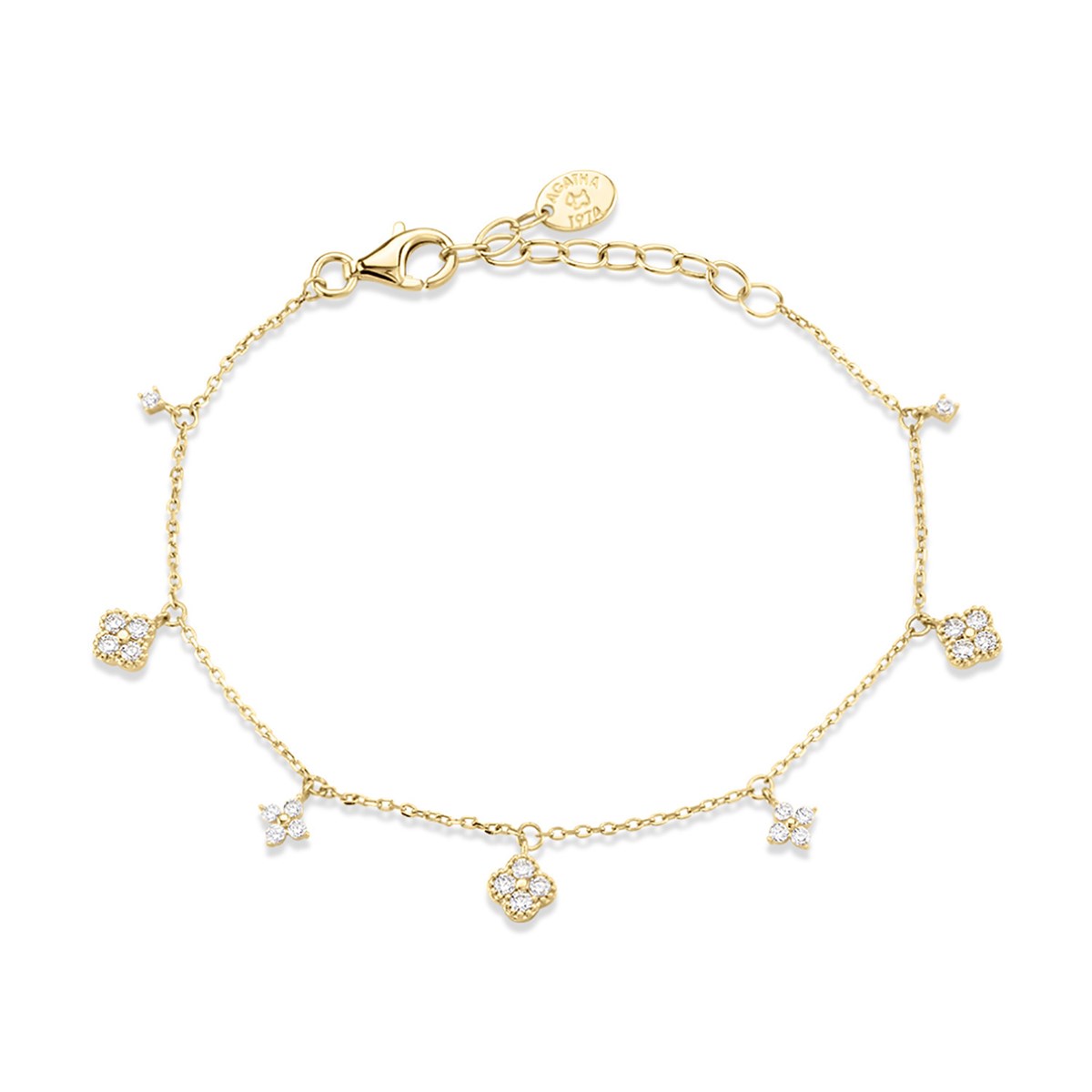 Bracelet souple Agatha argent doré pampilles
Collection Beloved