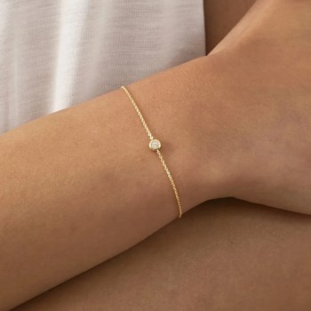 Bracelet Agatha en argent doré
Collection Brillant