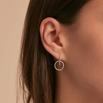 Boucles d'oreilles Agatha Philring argent