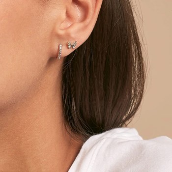 Piercing créole Agatha Tressee argent
