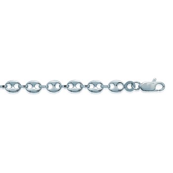 Bracelet Brillaxis grains de café argent rhodié