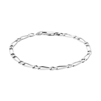 Bracelet Brillaxis maille gourmette argent rhodié