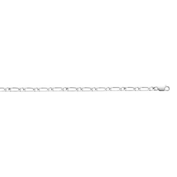 Bracelet Brillaxis maille gourmette argent rhodié