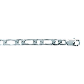 Chaîne Brillaxis maillle alternée1/1 argent rhodié
60 cm