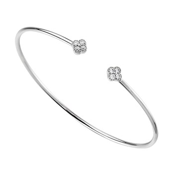 Bracelet jonc ouvert Agatha Beloved argent