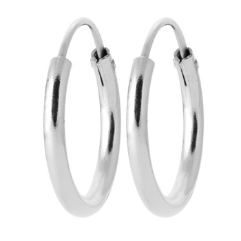 Créoles Brillaxis argent rhodié 16 mm