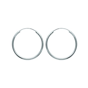 Créoles Brillaxis argent rhodié 30 mm