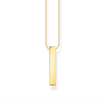 Collier Thomas Sabo argent doré oxydes arc-en-ciel