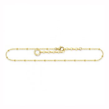 Chaine de cheville Thomas Sabo argent plaqué or