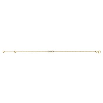 Bracelet Brillaxis trilogie diamant or jaune