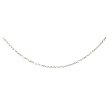 Collier perles de culture olive 6/6.5 mm perles or