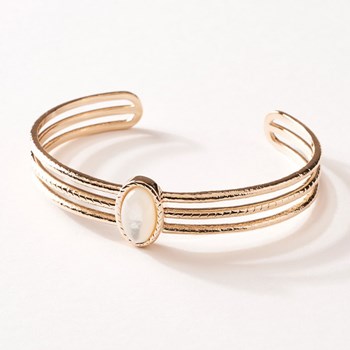 Bracelet jonc Saunier Aussière doré