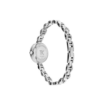Montre femme analogique Trendy Kiss - Bracelet métal - Boitier empierré - Angèle