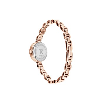 Montre femme analogique Trendy Kiss - Bracelet métal - Boitier empierré - Angèle