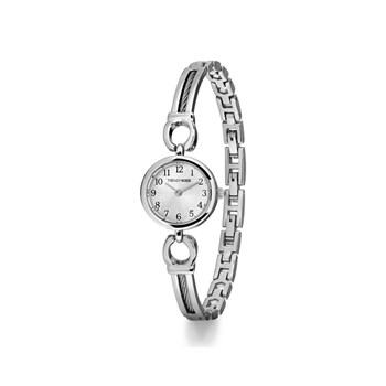 Montre femme analogique Trendy Kiss - Bracelet semi-rigide avec câble en acier - Reine