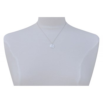 Pendentif Argent 925 Médaille Ronde Colombe de la Paix