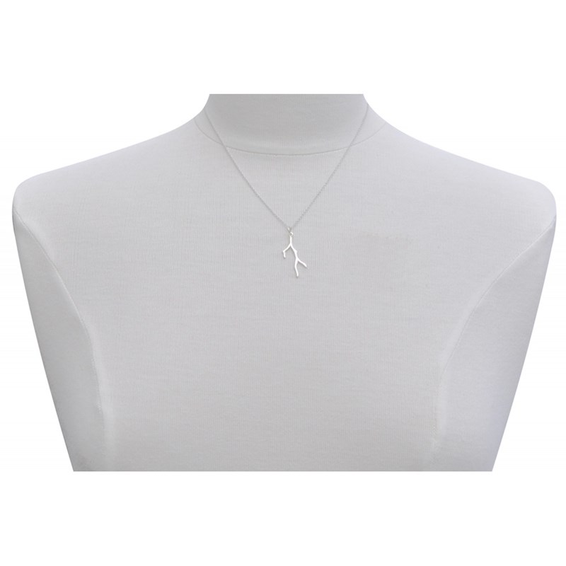 Pendentif Argent 925 Corail - vue 2