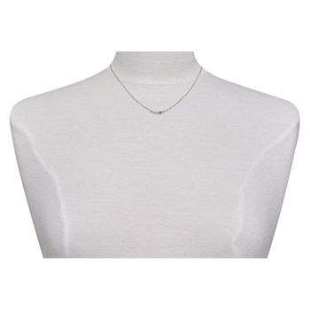 Collier Chaine Argent 925 Rhodié Quatre Perles Facettées de Labradorite et Un Diamant Noir Facettée