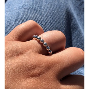 Bague Argent 925 Perles Rondes