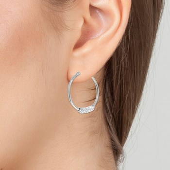 Boucles d'oreilles SC Crystal ornées de Cristaux scintillants