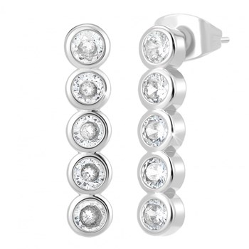 SC Crystal earrings with sparkling crystals