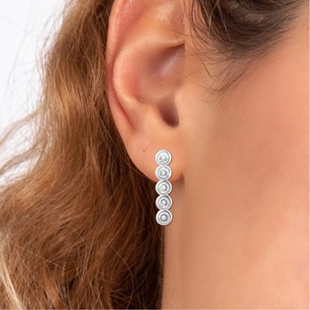 SC Crystal earrings with sparkling crystals