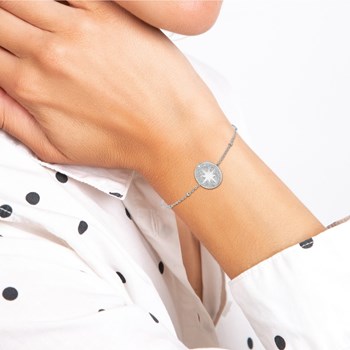 Bracelet SC Crystal orné de Cristaux scintillants blancs