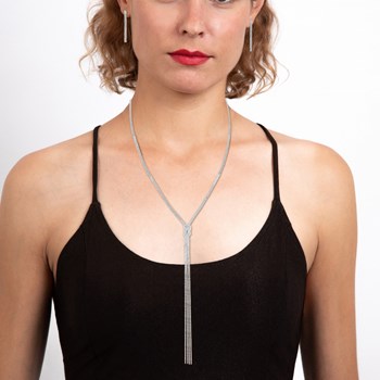 SC Crystal ketting en oorbellen set met fonkelende kristallen