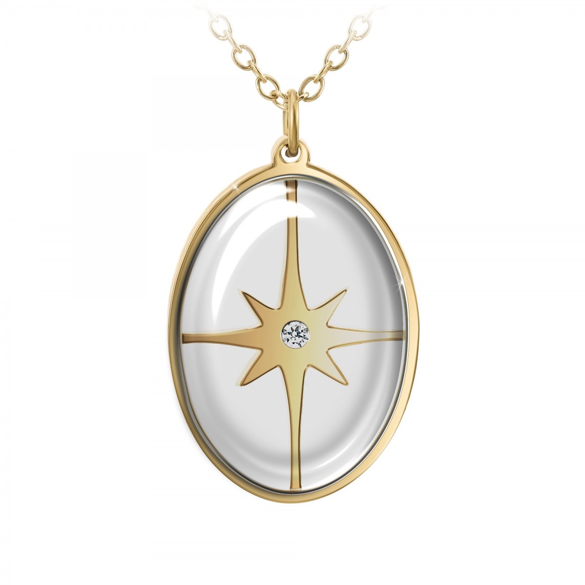 Collier par SC Bohème orné d'un véritable diamant blanc