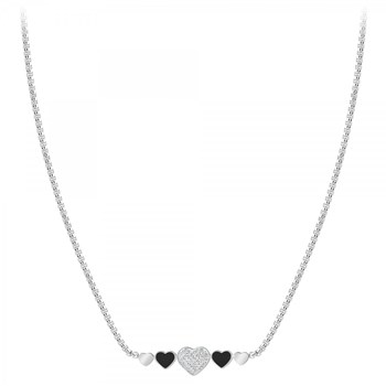 SC Crystal heart necklace with sparkling crystals