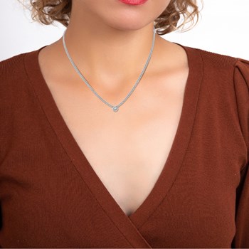 SC Crystal necklace with sparkling crystals