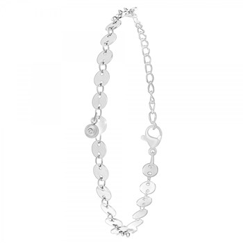 SC Crystal coffee bean bracelet set with a genuine white diamond