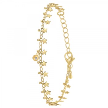 Bracelet par SC Bohème orné d'un véritable diamant blanc