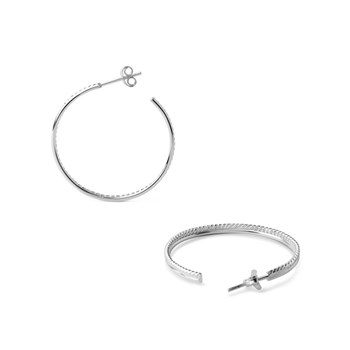 Boucles d'oreilles Torsade 35MM