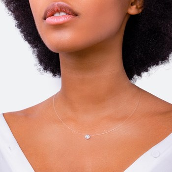 Collier transparent rond