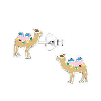 Boucles d'oreilles enfant Chameau en argent 925