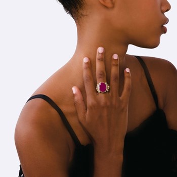Bague Léna Sillimanite rouge