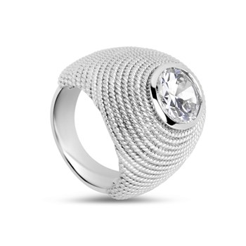 Bague Lexie blanche